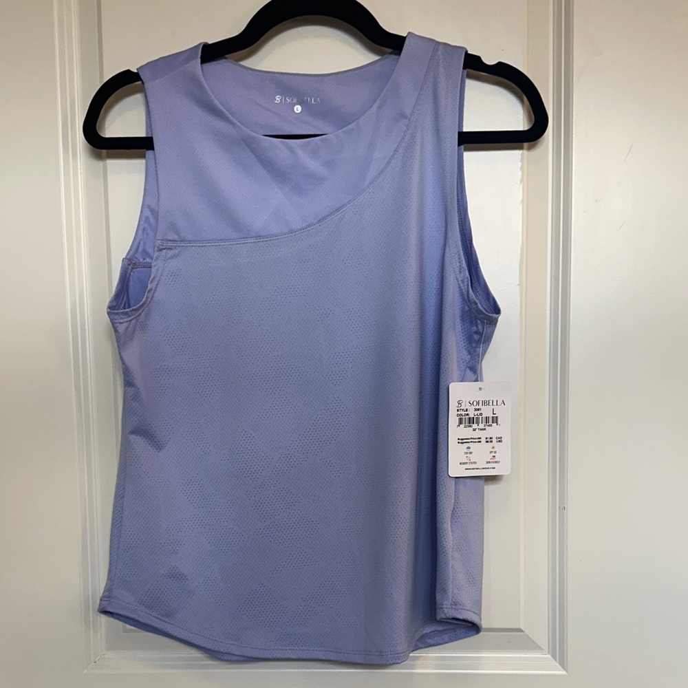 Sofibella Women's Light Purple / Periwinkle  Tank Top
